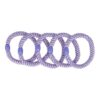 2116988223 Haarelastieken basic - Hair Tie - Lila paars - Set van 5