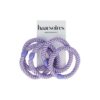 2116988229 Haarelastieken basic - Hair Tie - Lila paars - Set van 5