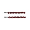 2117308647 Haarspeld schuifspeldjes - Recht kralen 7cm - Rood - Set van 2