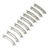 2117658858 DIY haarspeld patentspeld 6 cm – metalen haarspelden – zilver – set van 10