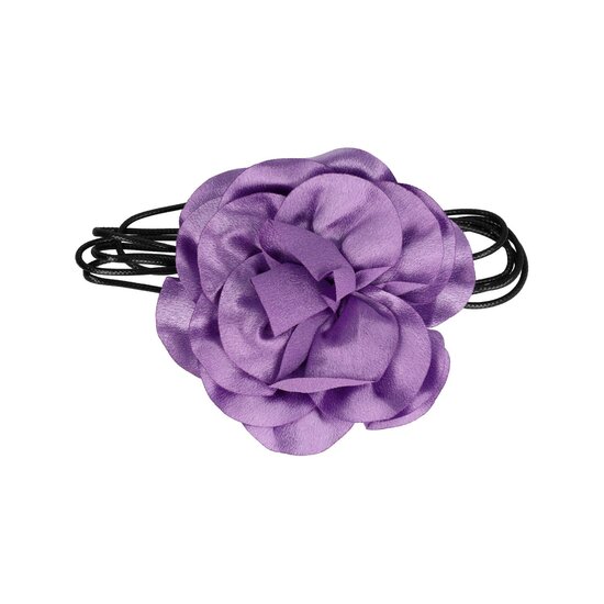 2117665740 Haarband bloem - Veter striklint - Lila paars