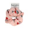 2119866888 Haarelastiek Scrunchie – Kersenprint – Gladde Stof – Rood Roze