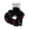 2119867476 Haarelastiek Scrunchie – Kersenprint – Gladde Stof – Rood Zwart