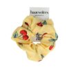 2119869921 Haarelastiek Scrunchie – Kersenprint – Gladde Stof – Rood Geel