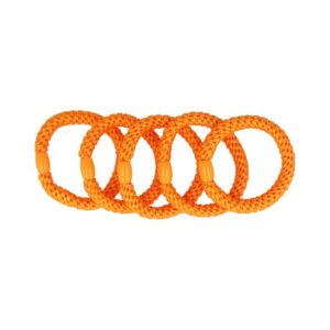 Haarelastieken basic - Hair Tie - Oranje - Set van 5