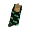 2122689504 Sokken katoen - dollar geld print - groen zwart wit - maat 38-45