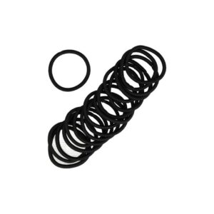 Haarelastieken basic - Zonder metaal - Zwart - Set van 18