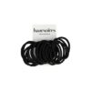2122785972 Haarelastieken basic - Zonder metaal - Zwart - Set van 18