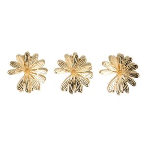 Haarspeld Haarklemmen 3cm – Margriet Bloemvorm – Goud – Set van 3