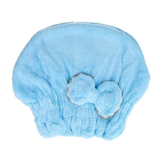 2125500681 Haardoek Haarhanddoek Microvezel Muts – Sneldrogend met Elastiek – Onesize – Blauw