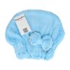 2125500693 Haardoek Haarhanddoek Microvezel Muts – Sneldrogend met Elastiek – Onesize – Blauw