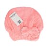 2125500702 Haardoek Haarhanddoek Microvezel Muts – Sneldrogend met Elastiek – Onesize – Roze