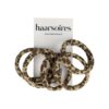 2125506072 Haarelastieken basic - Endless dierenprint - Bruin beige - Set van 5