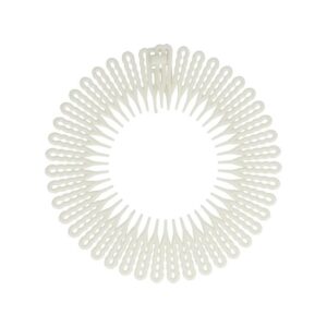 Haarband Diadeem – Kamdiadeem – Zigzag – Flexibel Kunststof – Wit