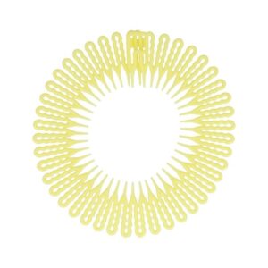 Haarband Diadeem – Kamdiadeem – Zigzag – Flexibel Kunststof – Geel