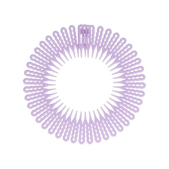 2126491872 Haarband Diadeem – Kamdiadeem – Zigzag – Flexibel Kunststof – Paars