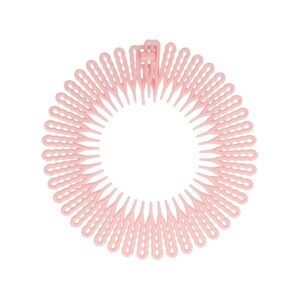 Haarband Diadeem – Kamdiadeem – Zigzag – Flexibel Kunststof – Roze
