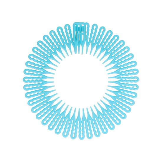 2126492259 Haarband Diadeem – Kamdiadeem – Zigzag – Flexibel Kunststof – Blauw