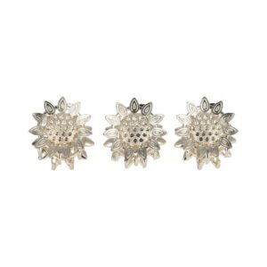 Haarspeld Haarklemmen 3cm – Zonnebloemvorm – Zilver – Set van 3