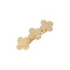 2134622793 Haarspeld Patentspeld Klavervorm 7,5cm – Metaal – Klavertje Vier – Goud