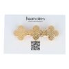 2134622796 Haarspeld Patentspeld Klavervorm 7,5cm – Metaal – Klavertje Vier – Goud