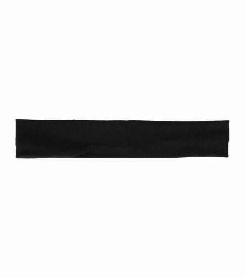 2136649851 Haarband stof - Basic 4cm - Zwart