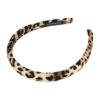 2144200356 Haarband Diadeem 1,5cm – Dik Gevuld – Panterprint Stof – Handmade – Zwart Beige