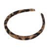 2144201967 Haarband Diadeem 1,5cm – Dik Gevuld – Panterprint Stof – Handmade – Bruin Zwart