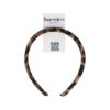 2144201973 Haarband Diadeem 1,5cm – Dik Gevuld – Panterprint Stof – Handmade – Bruin Zwart