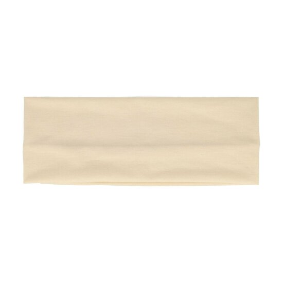 2146692930 Haarband stof - Basic 5cm - Crème