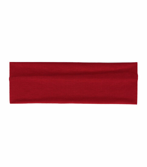 2147292834 Haarband stof - Basic 9cm - Donker rood