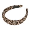 2151082947 Haarband Diadeem 3cm – Zacht Gevuld – Panterprint Stof – Handmade – Zwart Bruin Beige