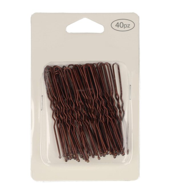36791-3-5_3 Styling Tool - Haardotspelden 5cm – Metalen Haarpinnen – Bruin – Set van 40