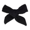79665-6-7-8_5 Haarspeld Duckklem 8cm – Strik van Ribstof – Zwart - Set van 2