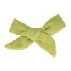 79665-6-7-8_9 Haarspeld Duckklem 8cm – Strik van Ribstof – Groen - Set van 2