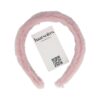 Haarband Diadeem 3cm – Teddy Imitatiebont – Oud Roze