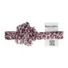 haarband bloem panter patroon roze wit bruin_2 Haarband Bloem - Panterprint – Zwart roze