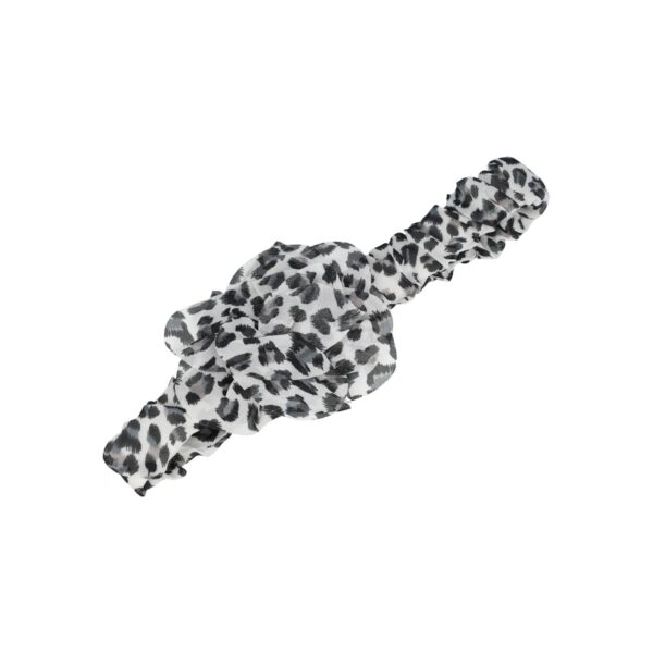 haarband bloem panter patroon roze wit bruin_7 Haarband Bloem - Panterprint – Zwart wit