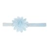 haarband grote bloem grijs blauw wit roze_5 Haarband Bloem - Gehaakt 10cm pastel – Blauw