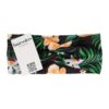 haarband tropische bloemen_10 Haarband Twist 9cm – Tropische Bloemenprint – Jersey Stof – Zwart