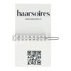 haarclip recht pareltjes_1 Haarspeld Haarclip 5cm - Recht - Parel - Wit Zilver