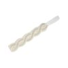 Haarband gevlochten - Kant zilverdraad 3,5 cm - Crème