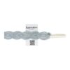 Haarband gevlochten - Kant zilverdraad 3,5 cm - Blauw