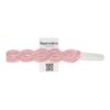 Haarband gevlochten - Kant zilverdraad 3,5 cm - Roze