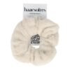 2160715308 Haarelastiek Scrunchie – Basic – Teddy Stof – Beige