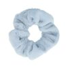 2160718512 Haarelastiek Scrunchie – Basic – Teddy Stof – Lichtblauw