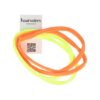 2161794234 Haarband sport - Elastiek endless nylon - Geel oranje - Set van 4