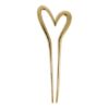 2177864298 Styling Tool Haarvork Hart – 13 cm – Knot Haarpin – Metaal – Goud