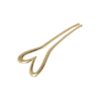 2177864307 Styling Tool Haarvork Hart – 13 cm – Knot Haarpin – Metaal – Goud