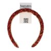 diadeem geweven rood_1 Haarband Diadeem 3cm – Zacht Gevuld – Geweven Stof – Rood